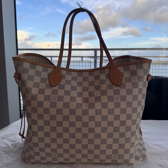 Louis Vuitton Damier Azur Neverfull GM W/ Pouchette - Picture 1 of 11